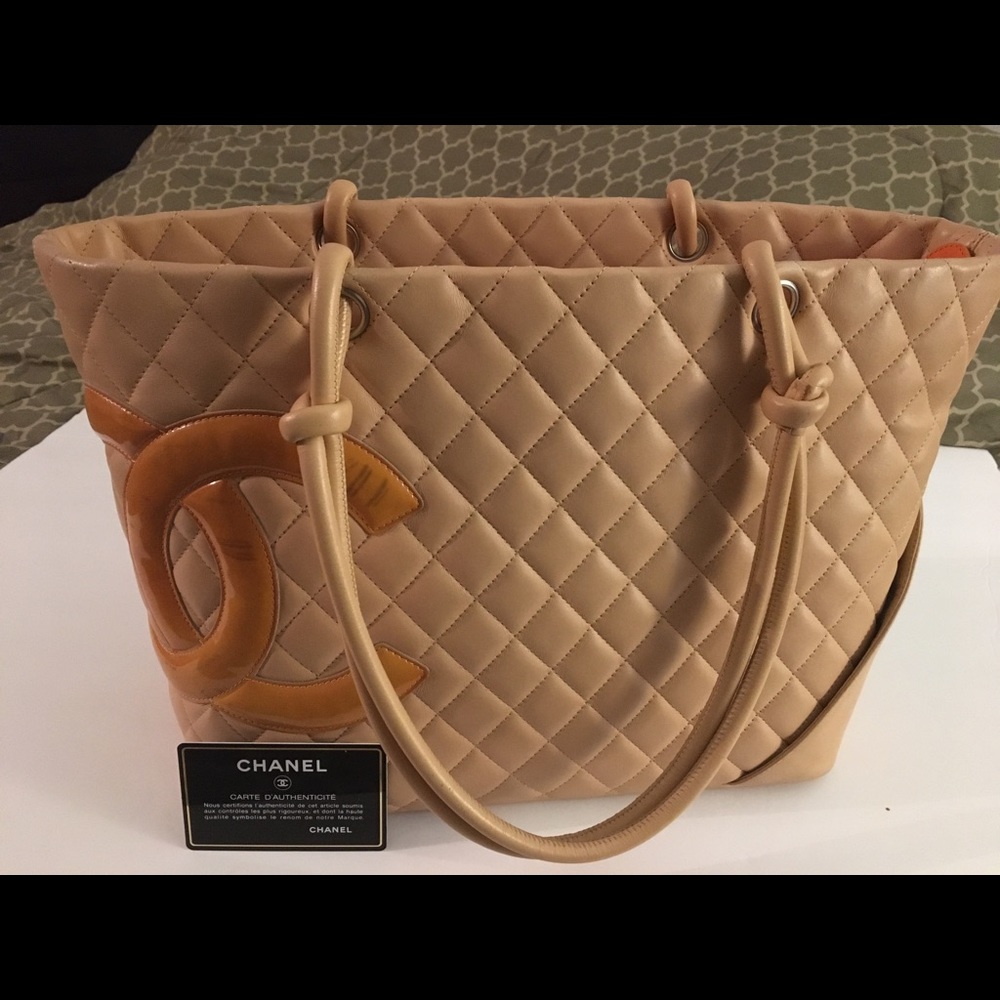 *SALE*Auth CHANEL CAMBON LARGE TOTE